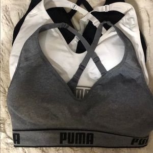 Puma large sports bras lot of 3